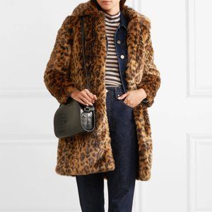 J. Crew Leopard Faux Fur Coat